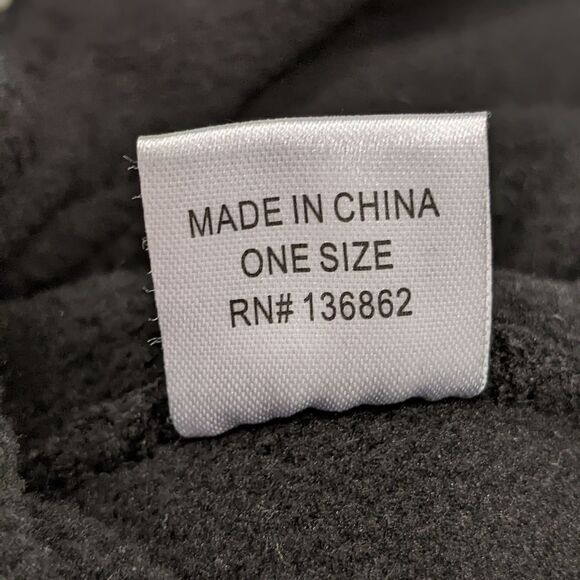 Neon Peace Sign Mohawk Knit Beanie Trapper Hat with Earflaps and Braided Tassels - Picture 7 of 7